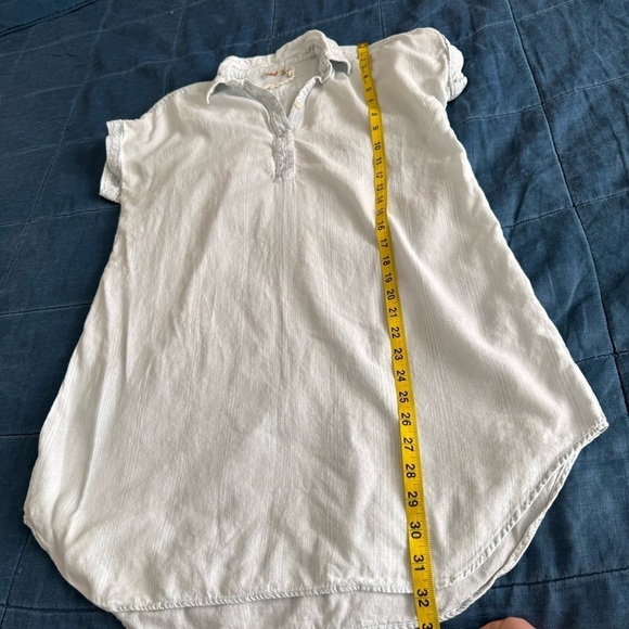 Faherty striped Dress Shift Tunic Organic Cotton Size Small - Picture 9 of 9